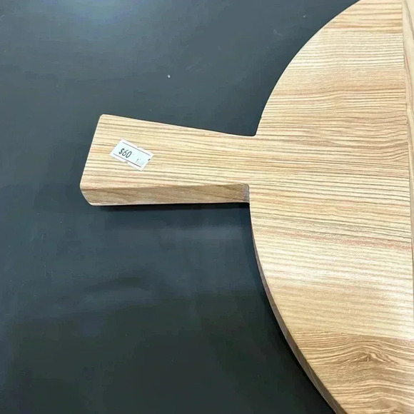 Serving Board Handmade Ash Wood Round Cutting Board NEW by Pottery Barn - Picture 9 of 9